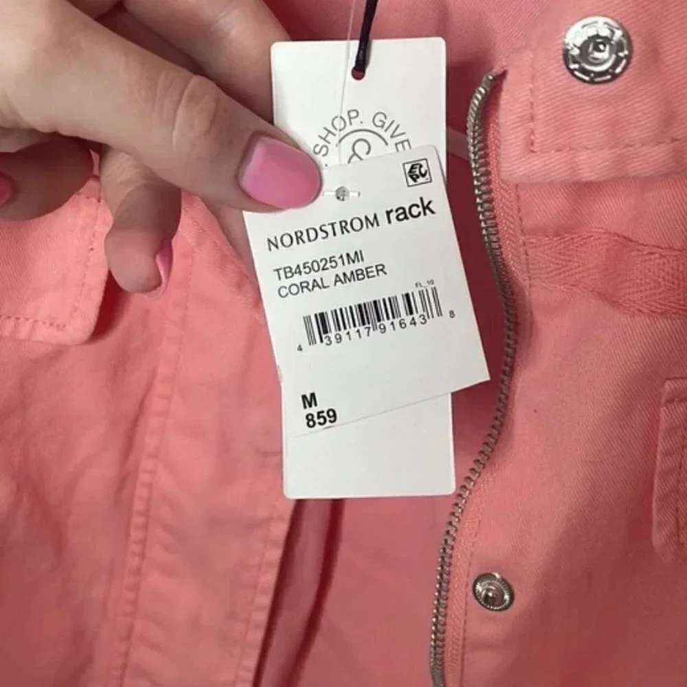 NWT Treasure & Bond Stand Collar Cotton Twill Jacket